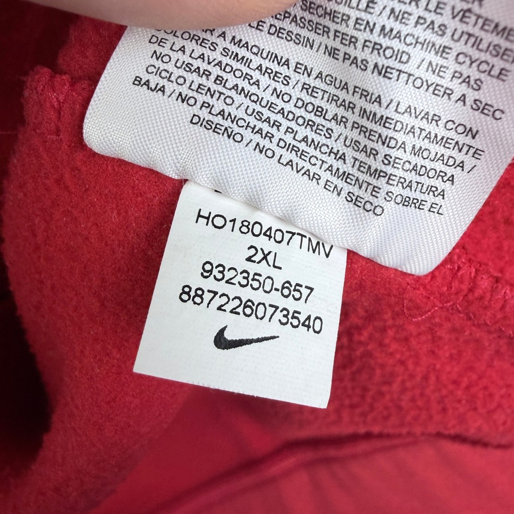 Nike Golf Mens XXL Red Therma-FIT Quarter Zip Pullover Sweatshirt 932350-657 - Picture 4 of 10
